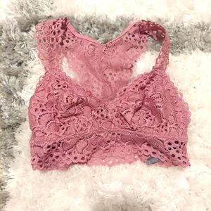 Dusty pink racerback bralette